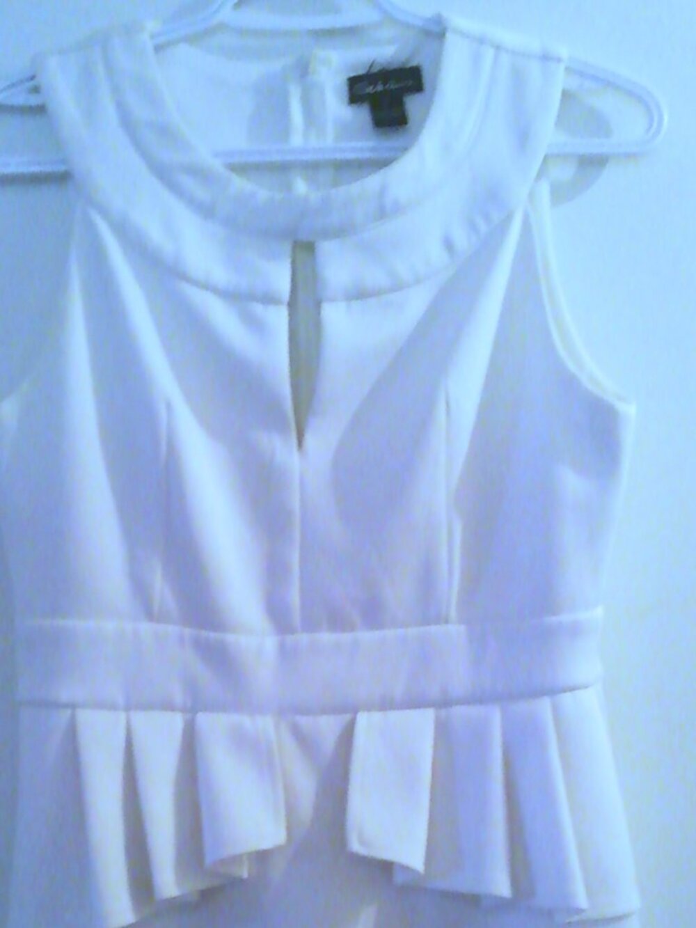 Seductions Sleveless Mini Dress Cream/Ivory Size M Summer Dress